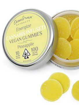 Ocean Grown - Energize Pineapple Vegan Gummies